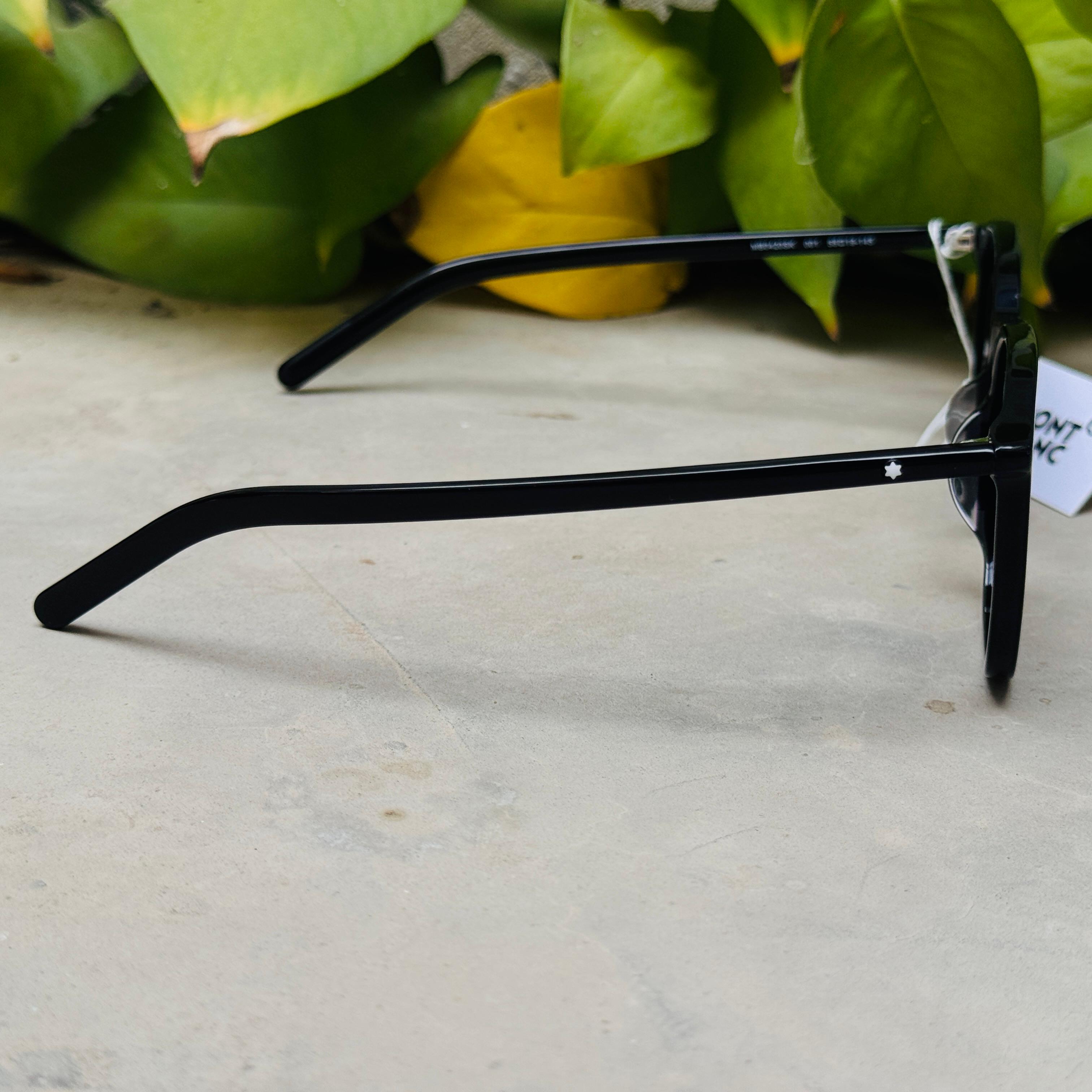 Mont Blanc – 0420 – 55 – Black – Acetate - Sunglasses – Unisex - Premium