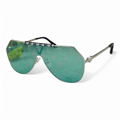 Louis Vuitton – 2A371 – 56 – Silver Blue – Metal - Sunglasses – Unisex