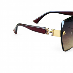 Hermes – 2A724 – 58 –Golden – Acetate – Sunglasses – Ladies