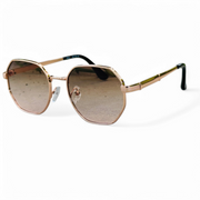 Tees – 2058 – 54 – Rose Gold – Metal – Sunglasses – Ladies