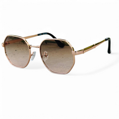 Tees – 2058 – 54 – Rose Gold – Metal – Sunglasses – Ladies