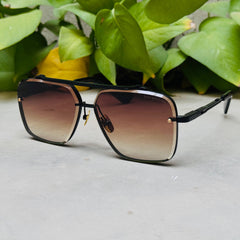 Dita – Mach 6 - 64 –  Black Brown - Metal - Sunglasses – Unisex - Premium
