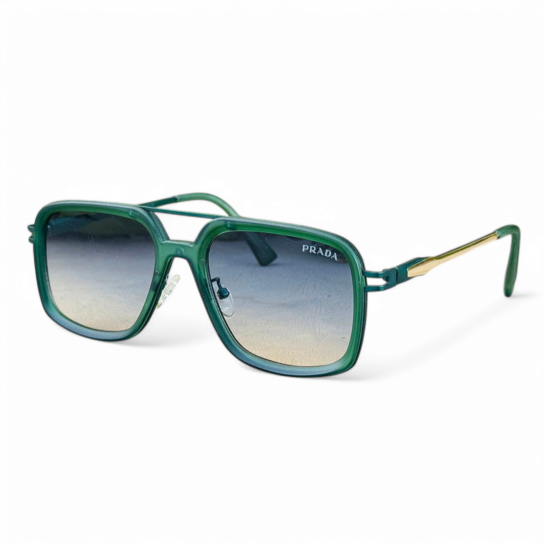 Prada – 8864 – Green Gradient – Acetate – Metal – Double Bridge – Sunglasses