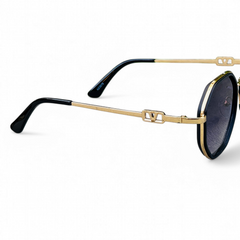 Valentino – 83979 – 56 – Golden Black Gradient – Metal – Sunglasses – Ladies