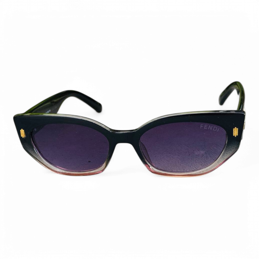 Fendi – 8100 – 53 – Black Multi – Acetate – Sunglasses – Ladies
