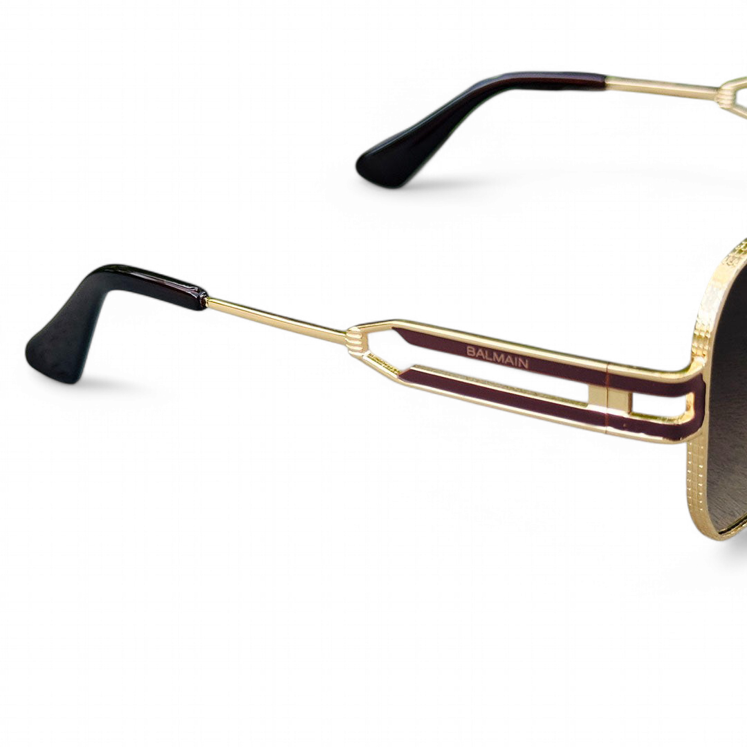 Balmain – 2A585 – 52 – Golden Brown – Metal – Sunglasses – Unisex
