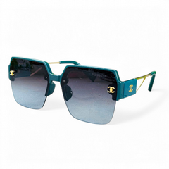 Chanel – 6003 – 52 – Green Blue – Acetate – Metal -  Sunglasses – Ladies