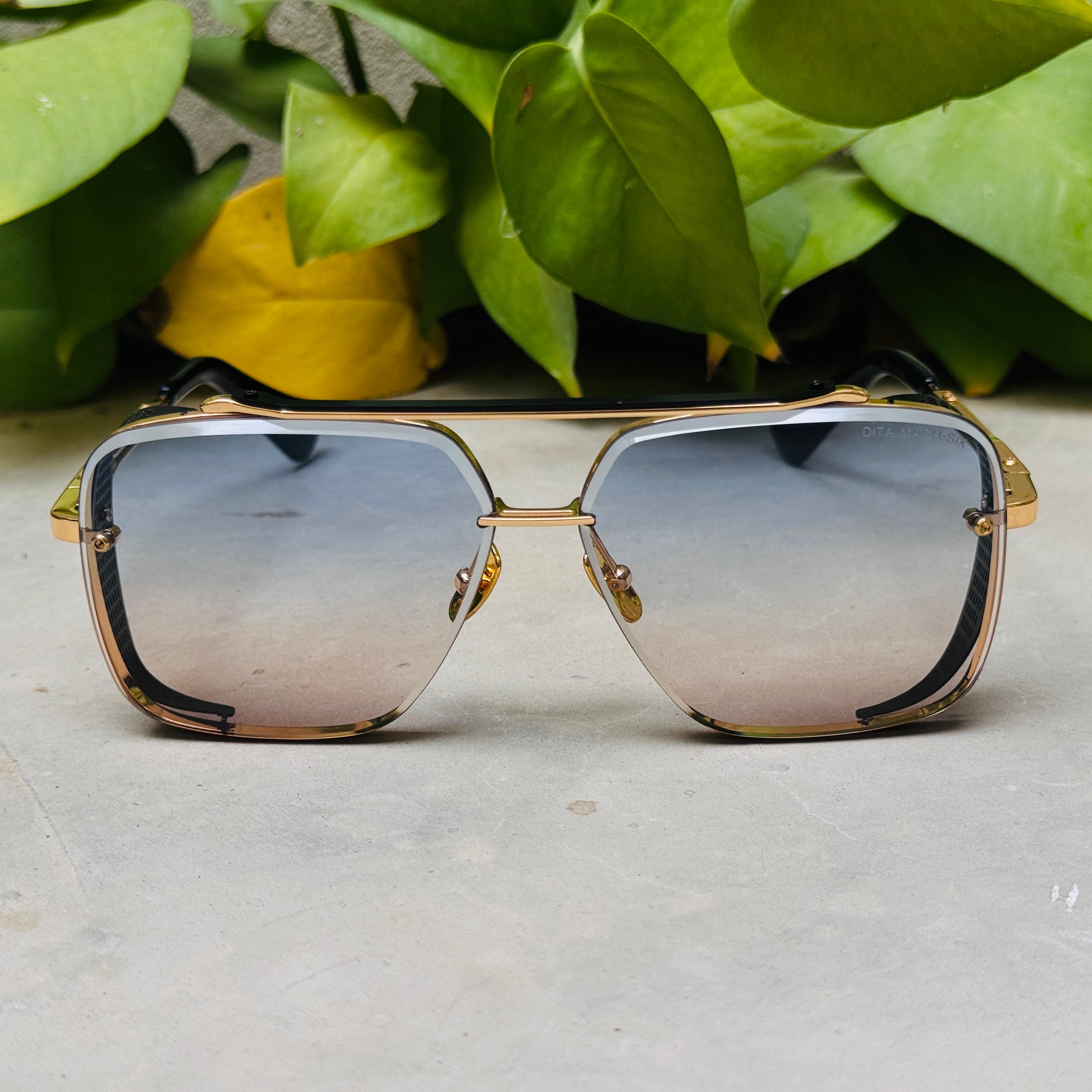 Dita – Mach 6 - 64 –  Golden Multi - Metal - Sunglasses – Unisex - Premium