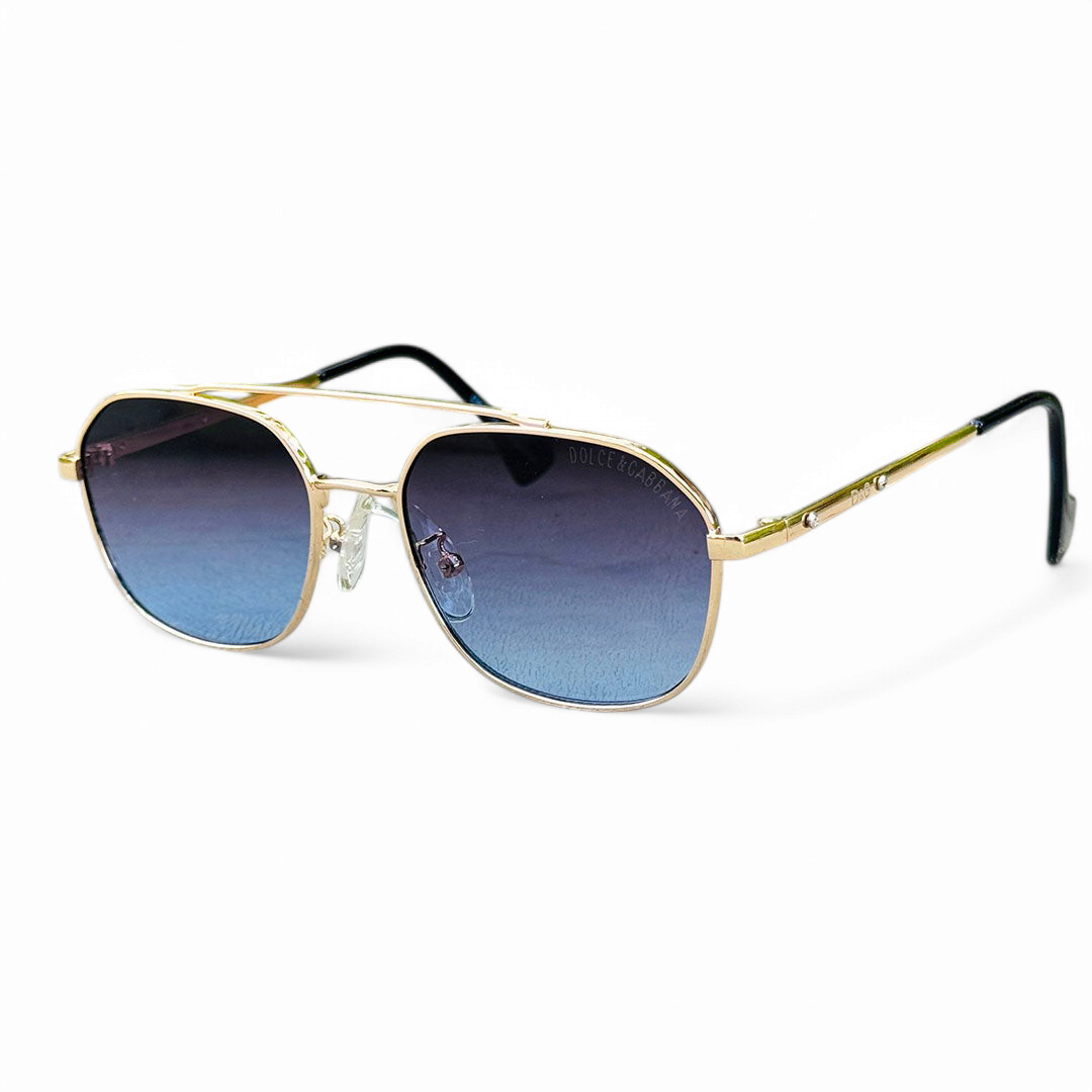 Dolce & Gabbana – 2A81 – 55 – Golden Blue – Metal – Sunglasses – Unisex