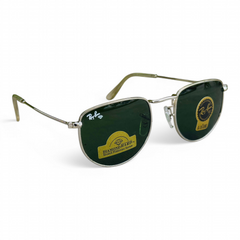Rayban – 3958 – 50 – Silver Green – Metal – Sunglasses – Unisex