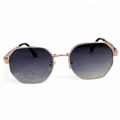 Tees – 2058 – 53 – Rose Gold Black – Metal – Sunglasses – Ladies