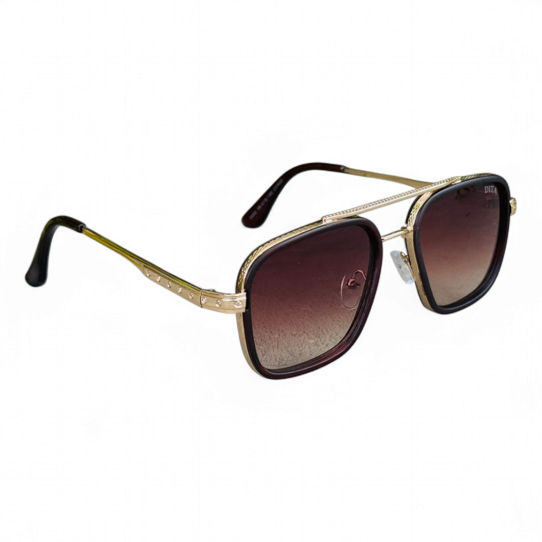 Dita – 3492 – 58 – Golden Brown – Metal – Sunglasses – Unisex