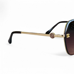 Chanel – 3126 – 61 – Golden Brown– Acetate – Sunglasses – Ladies