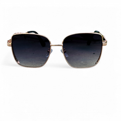 Tees – 2058 – 54 – Rose Gold Black – Metal – Sunglasses – Ladies