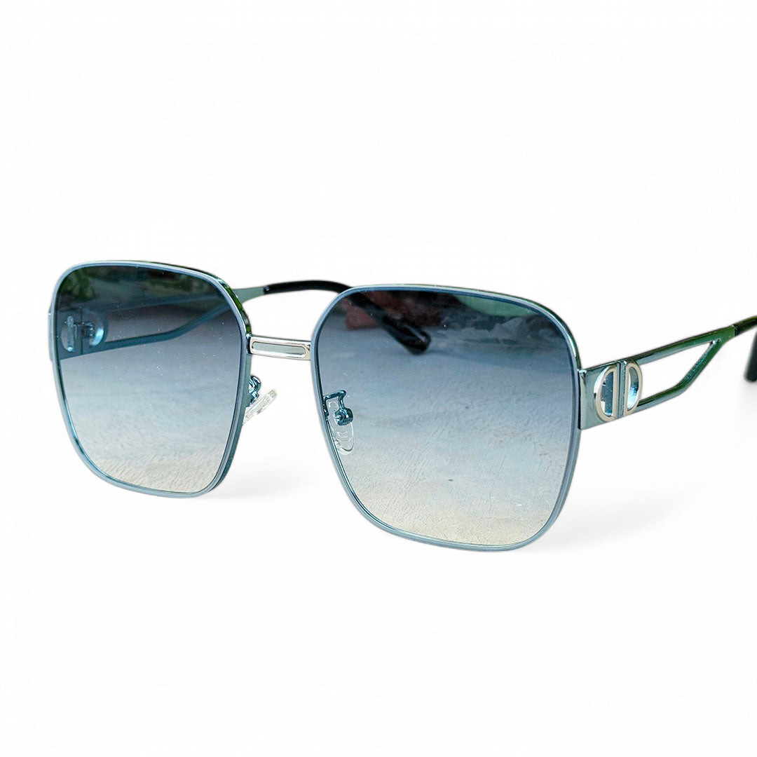 Dior – 342 – 56 – Blue – Metal – Sunglasses – Ladies