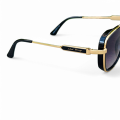 Ferragamo – 5600 – 56 – Golden Black –- Metal – Sunglasses – Unisex