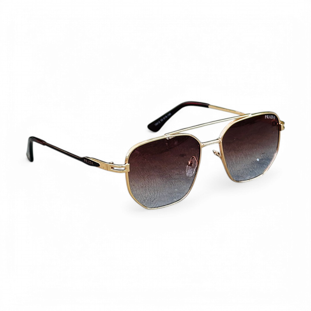 Prada – 19412 – 55 – Brown Gradient – Metal – Sunglasses – Unisex