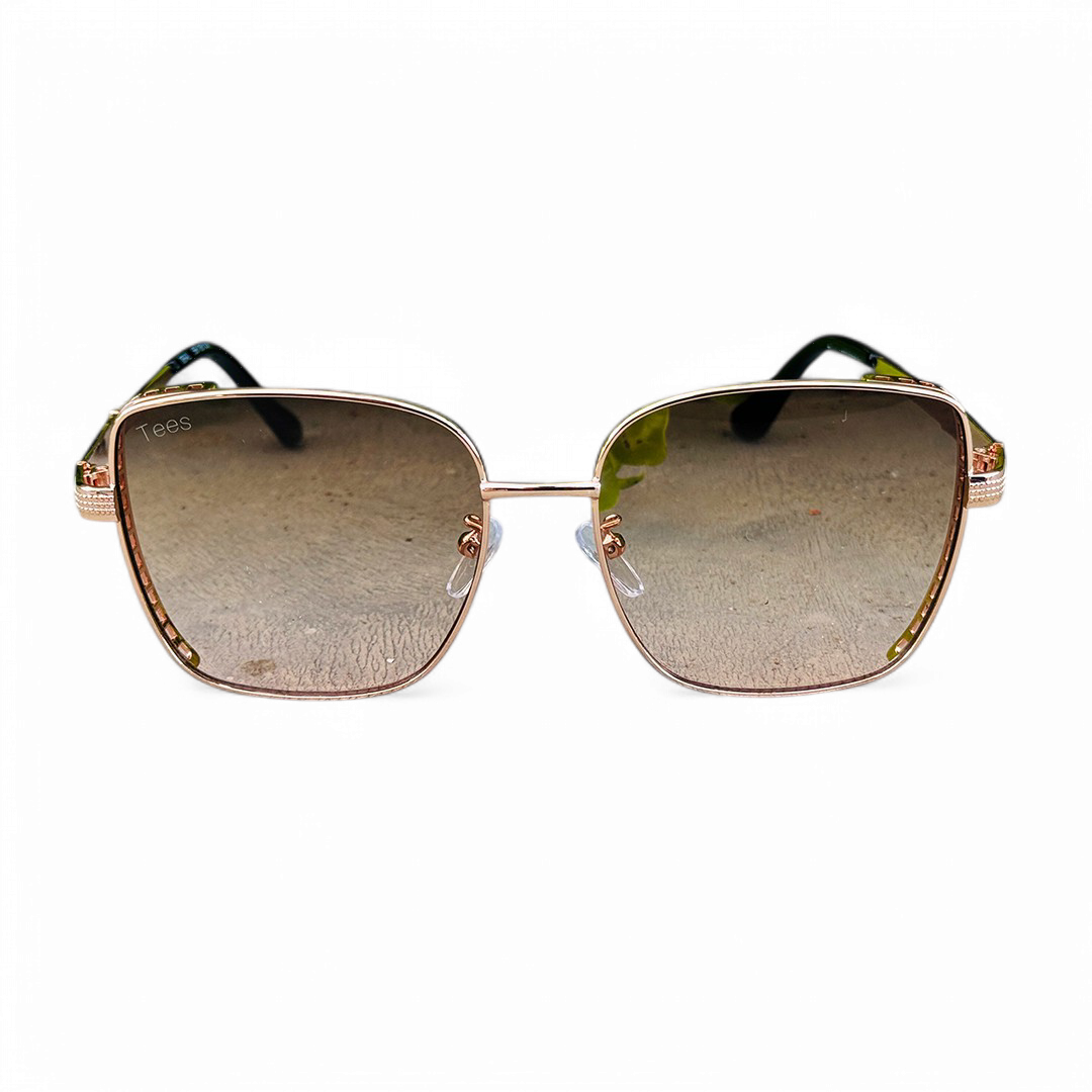 Tees – 2058 – 53 – Rose Gold – Metal – Sunglasses – Ladies