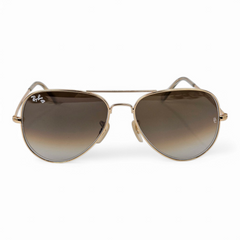 Rayban – 3026 – 62 – Golden Brown – Metal – Sunglasses – Unisex