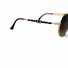 Valentino – 18130 – 58 – Golden Brown – Metal – Sunglasses – Unisex