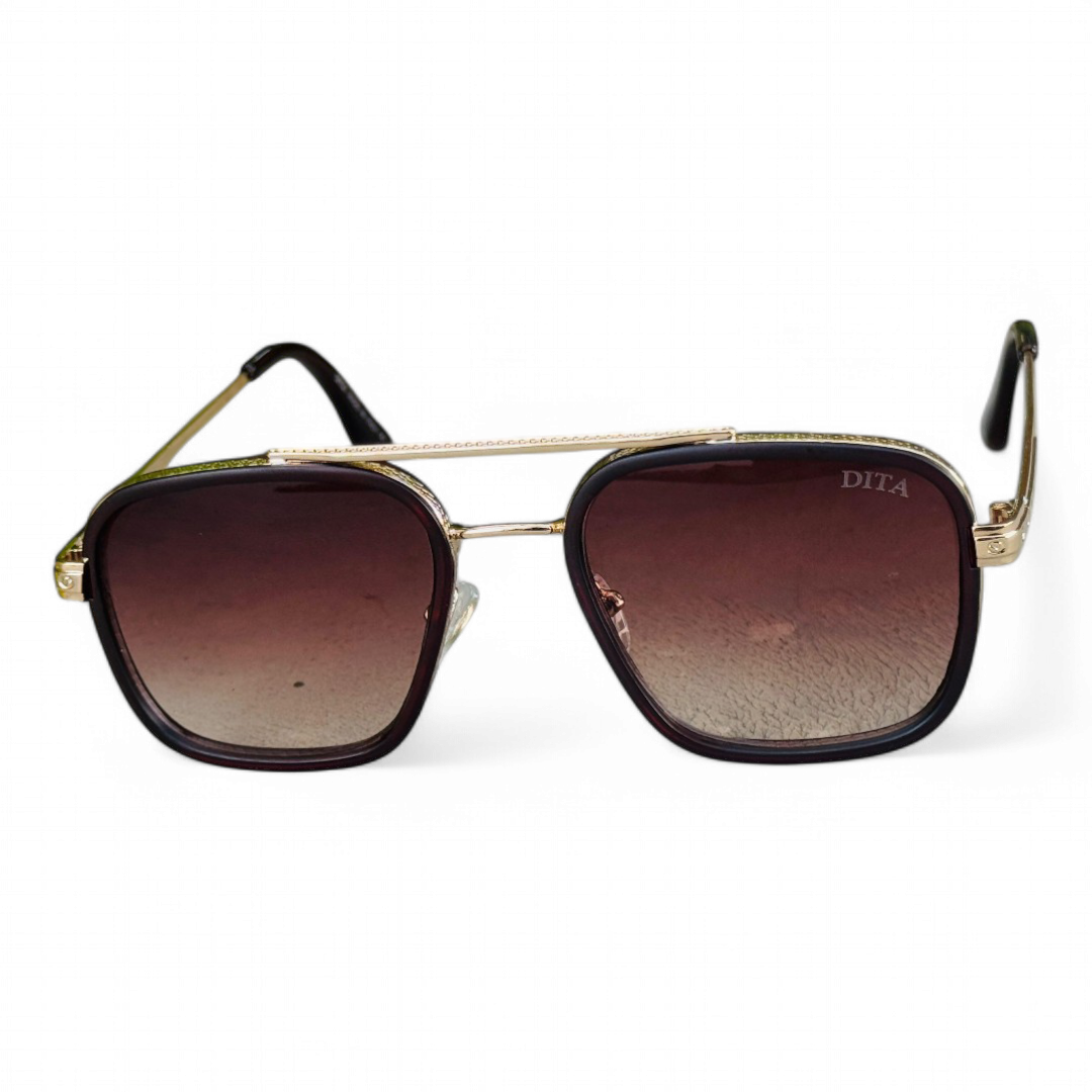 Dita – 3492 – 58 – Golden Brown – Metal – Sunglasses – Unisex
