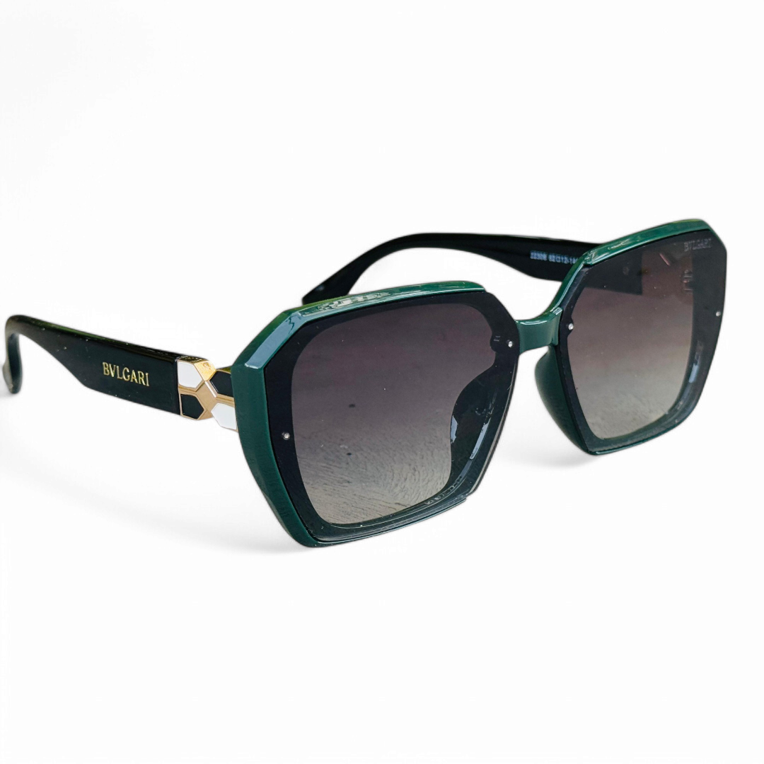 Bvlgari – 22306 - 63 – Black Green – Acetate - Sunglasses – Ladies