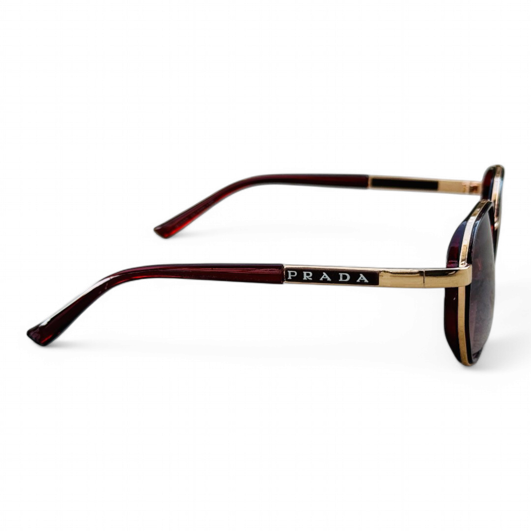 Prada – 1037 - 53 – Brown – Metal – Sunglasses