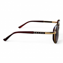 Prada – 1037 - 53 – Brown – Metal – Sunglasses