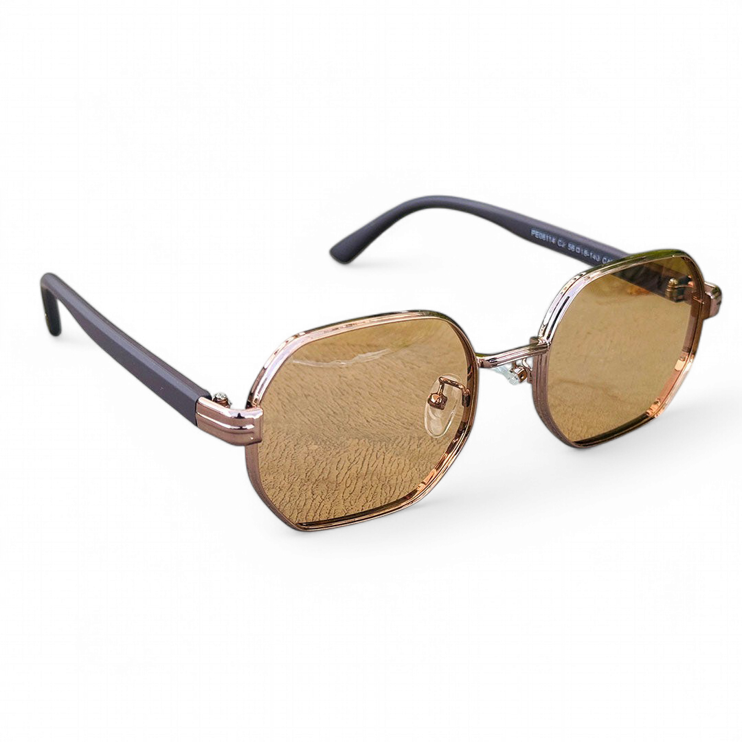Police – 066114 – 58 – Brown – Metal – Sunglasses – Unisex