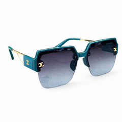 Chanel – 6003 – 52 – Green Blue – Acetate – Metal -  Sunglasses – Ladies