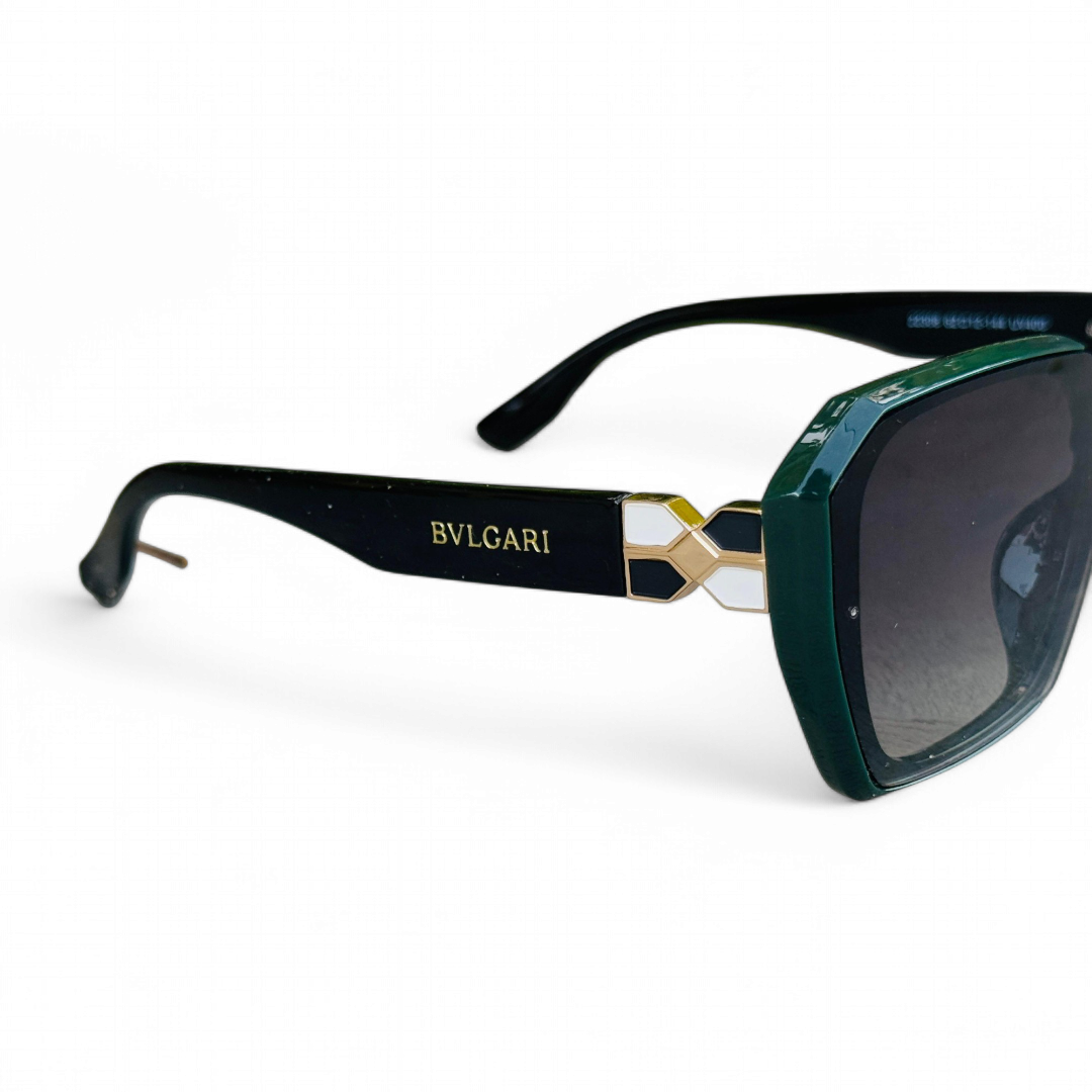 Bvlgari – 22306 - 63 – Black Green – Acetate - Sunglasses – Ladies