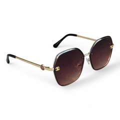 Chanel – 3126 – 61 – Golden Brown– Acetate – Sunglasses – Ladies