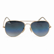 Rayban – 3026 – 62 – Golden Blue – Metal – Sunglasses – Unisex