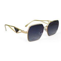 Prada – 19381 – 54 – Golden Black Gradient – Metal – Sunglasses – Ladies