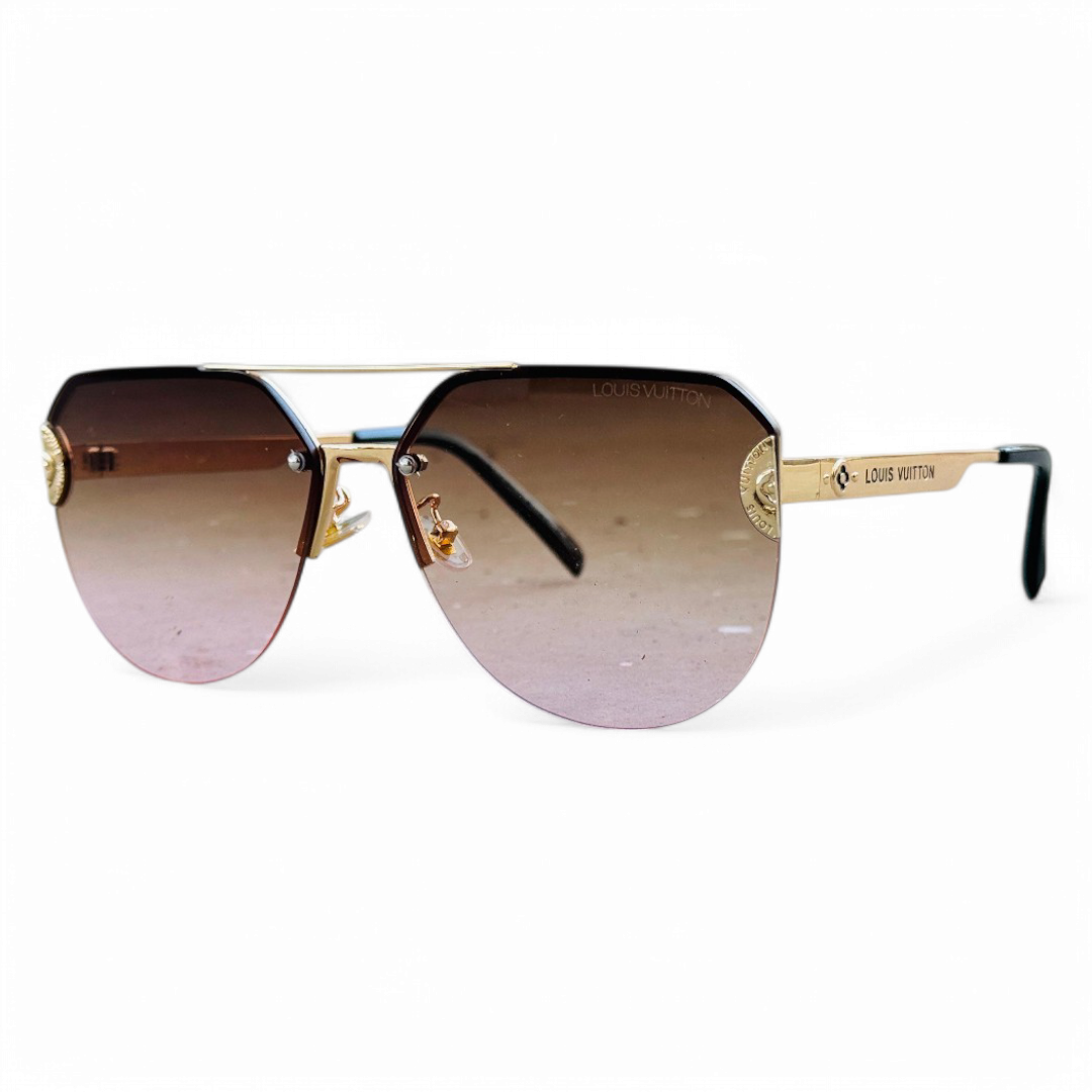 Louis Vuitton – 10255 – 64 – Pink – Metal – Sunglasses – Ladies
