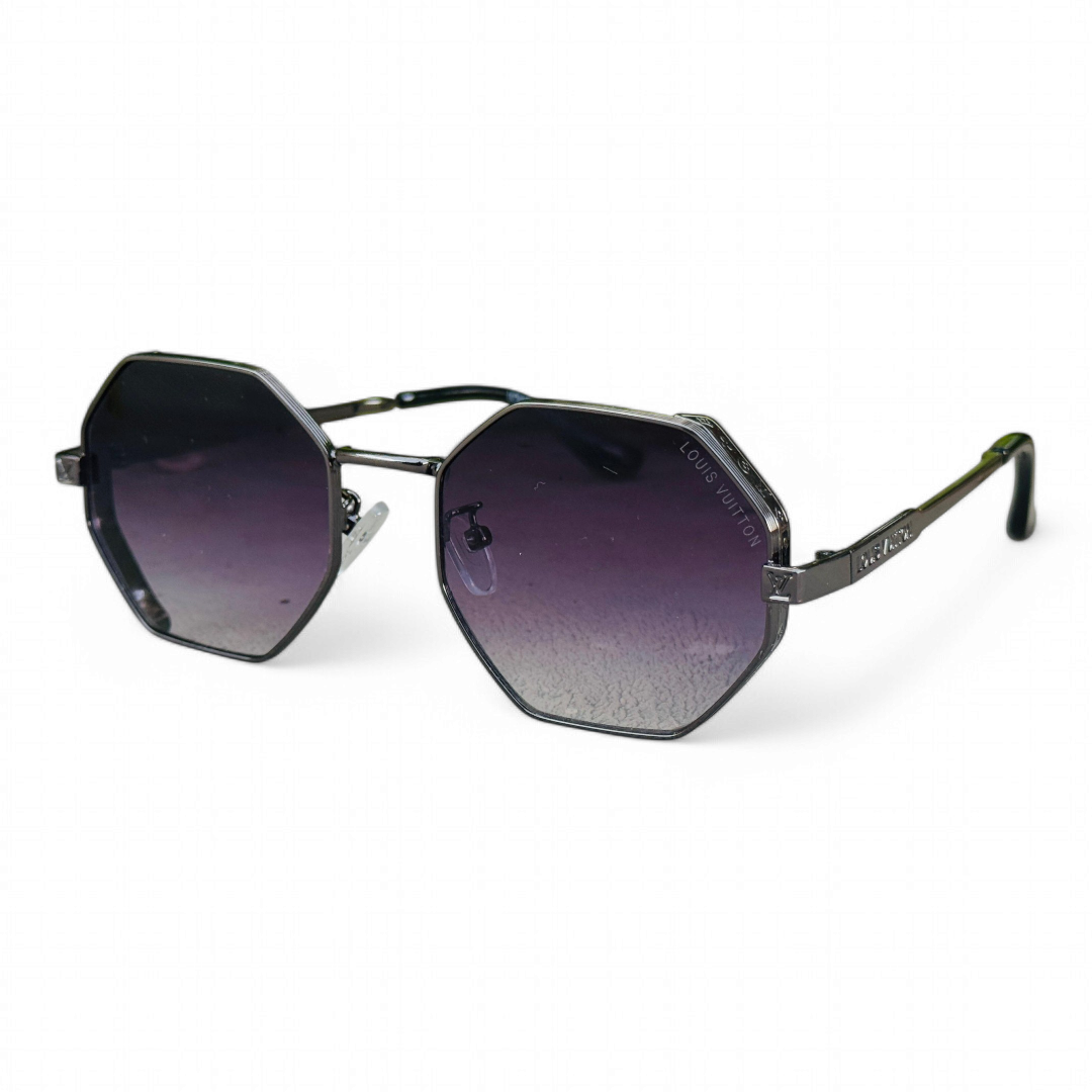 Louis Vuitton – 1938 – 57 – Black Gradient– Metal – Sunglasses – Ladies
