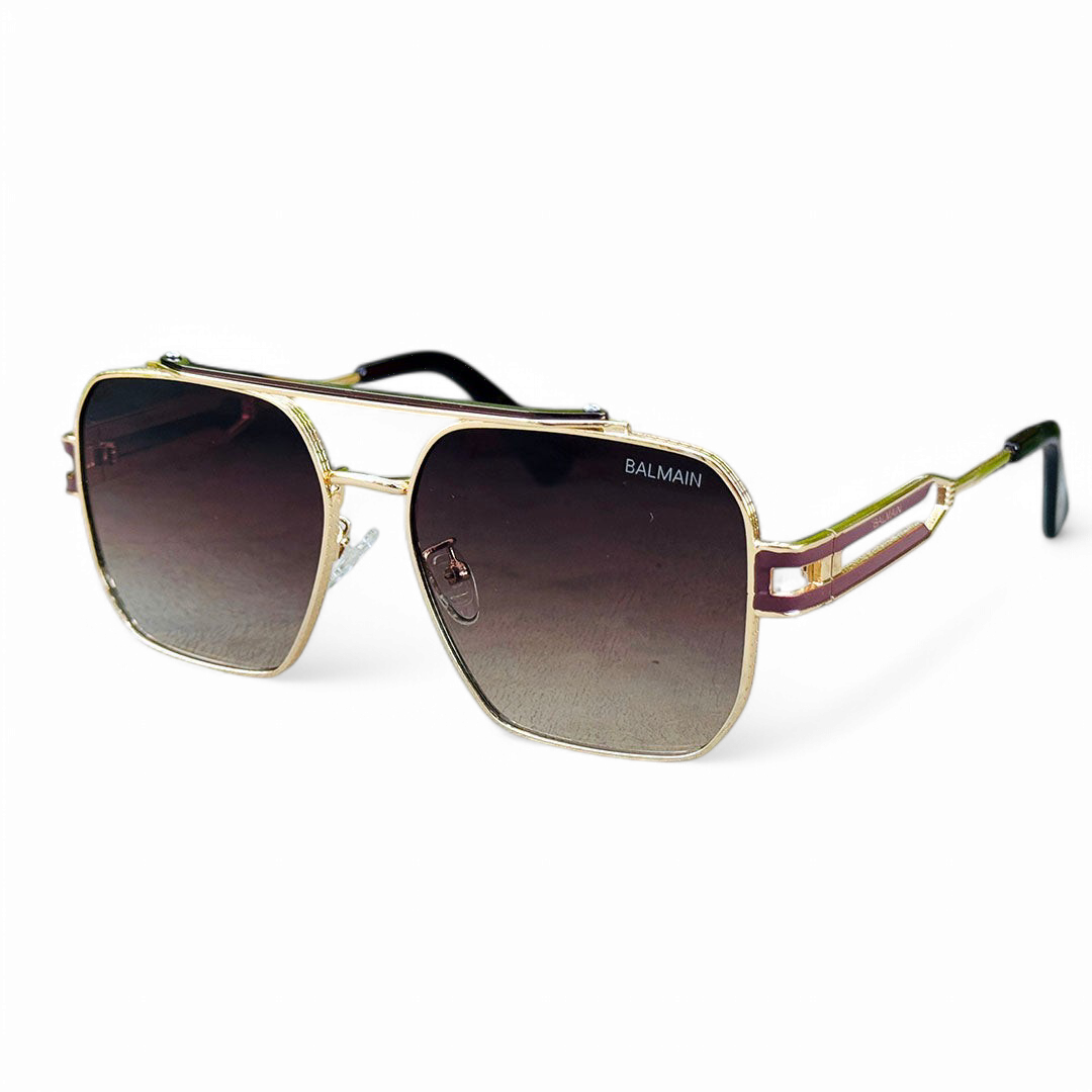 Balmain – 2A585 – 52 – Golden Brown – Metal – Sunglasses – Unisex