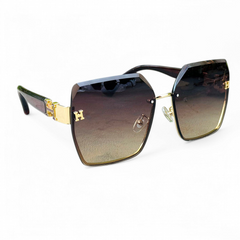Hermes – 2A724 – 58 –Golden – Acetate – Sunglasses – Ladies