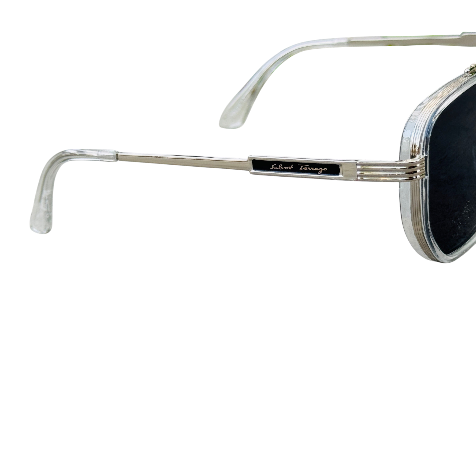 Ferragamo – 19344 – 55 – Transparent Black – Metal – Sunglasses – Unisex