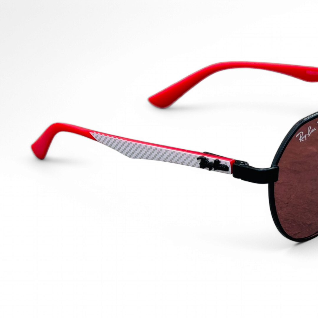 Rayban – 0303 – 56 – Red – Acetate – Sunglasses – Unisex