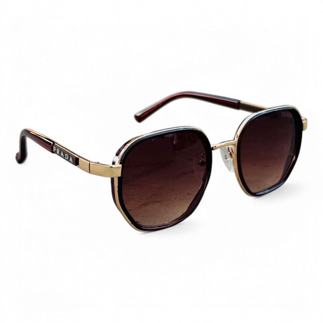 Prada – 1037 - 53 – Brown – Metal – Sunglasses
