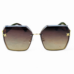 Hermes – 2A724 – 58 –Golden – Acetate – Sunglasses – Ladies