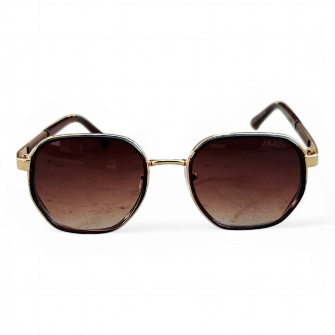 Prada – 1037 - 53 – Brown – Metal – Sunglasses