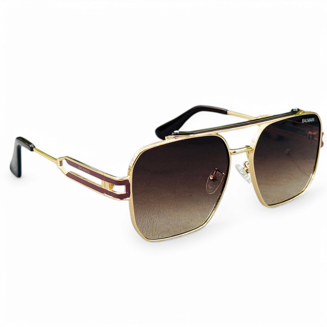 Balmain – 2A585 – 52 – Golden Brown – Metal – Sunglasses – Unisex