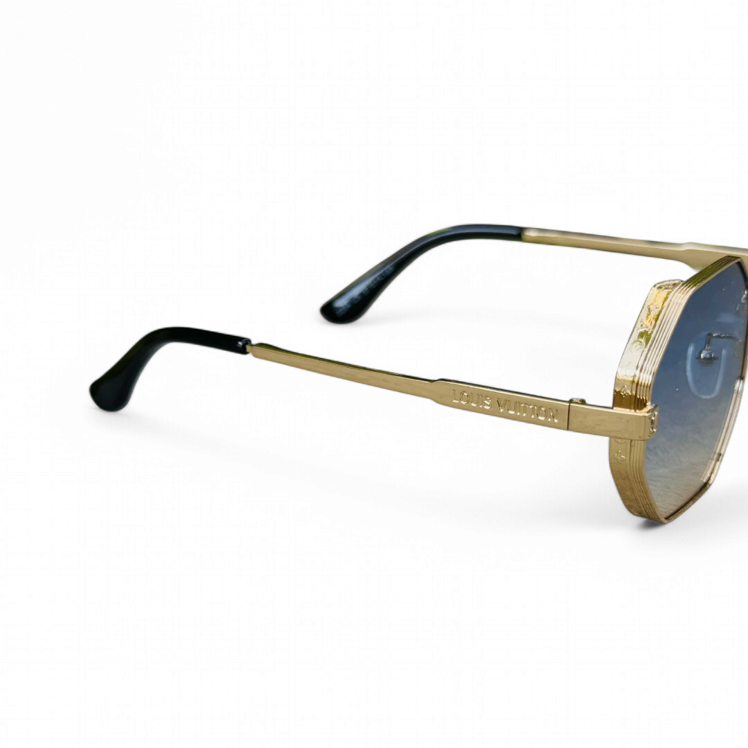 Louis Vuitton – 1938 – 57 – Golden Multi – Metal – Sunglasses – Ladies