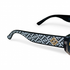 Fendi – 8100 – 53 – Black Multi – Acetate – Sunglasses – Ladies