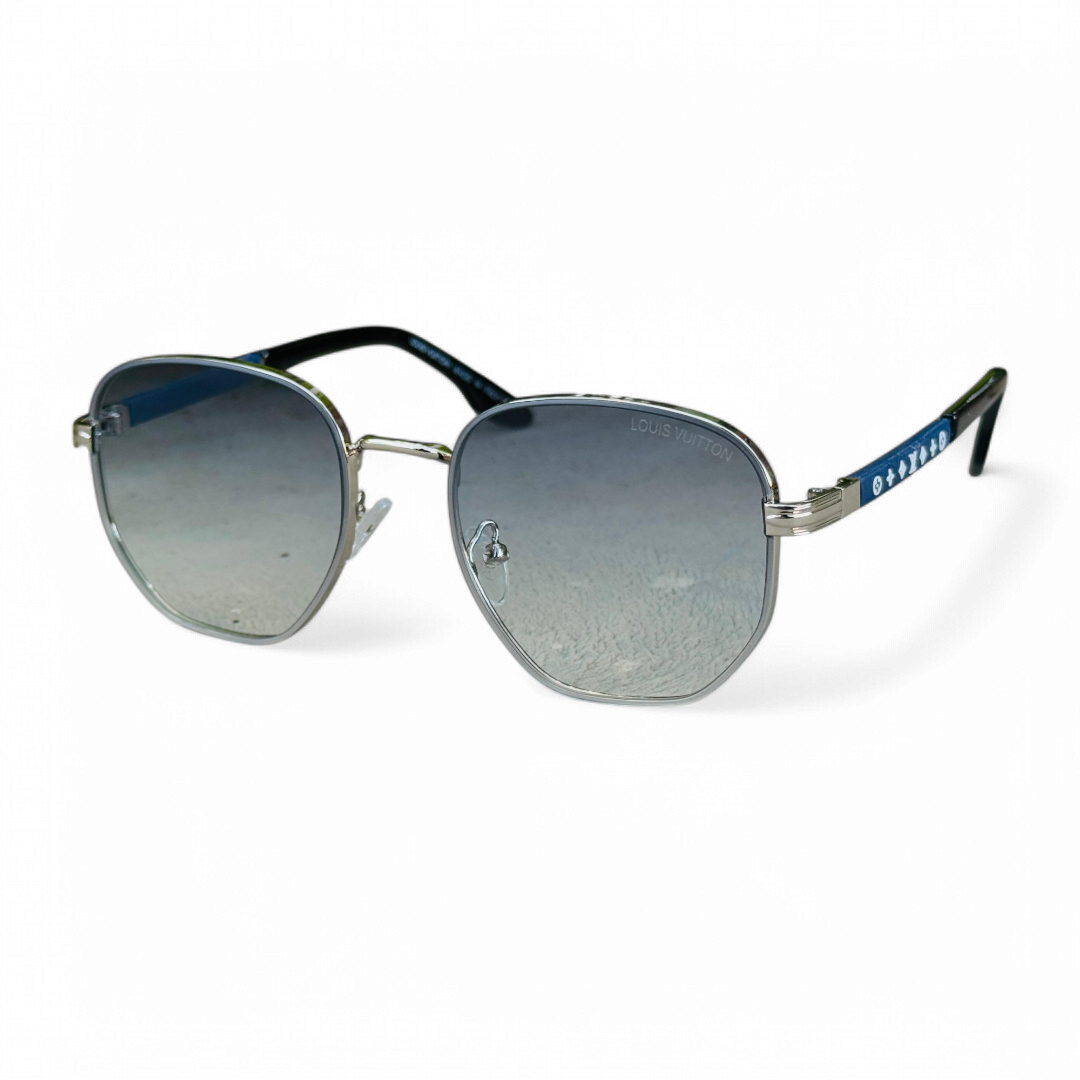 Louis Vuitton – 2A371 – 56 – Silver Blue – Metal - Sunglasses – Unisex