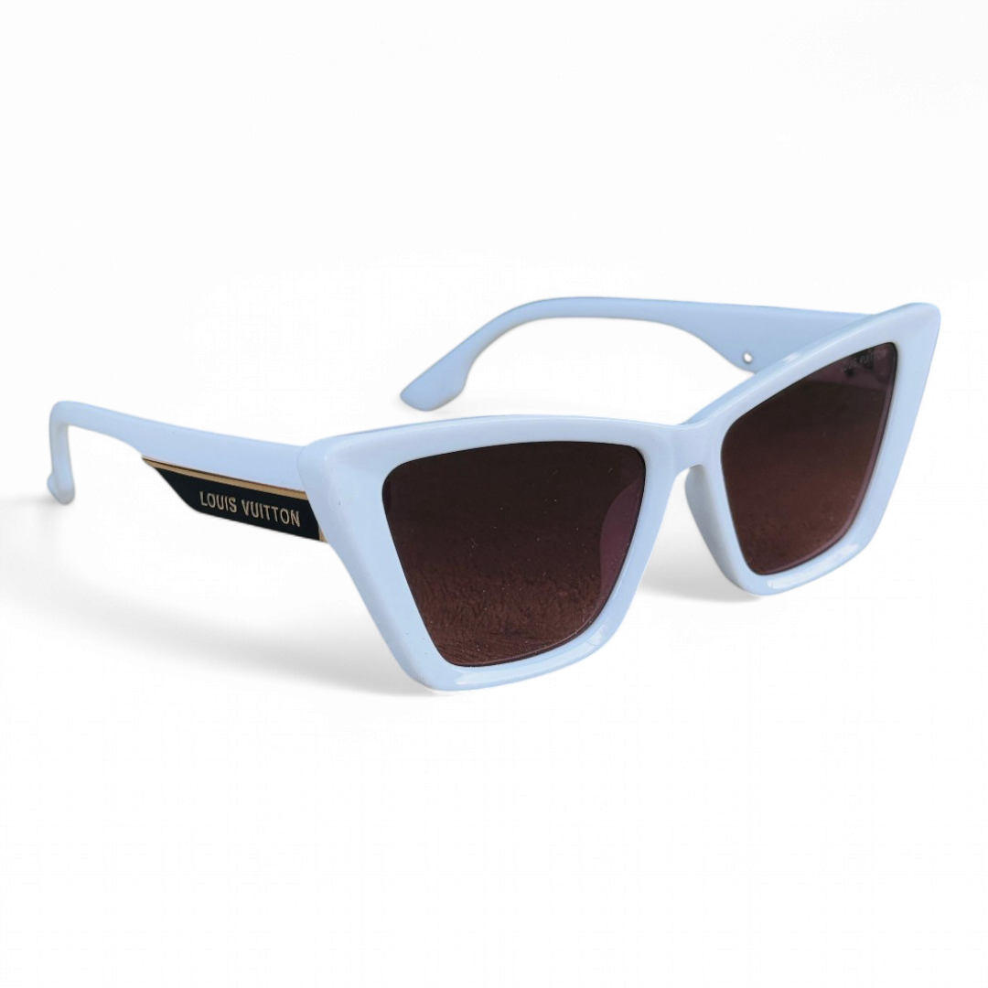 Louis Vuitton – 9002 – 53 – White Pink – Acetate – Metal -  Sunglasses – Ladies