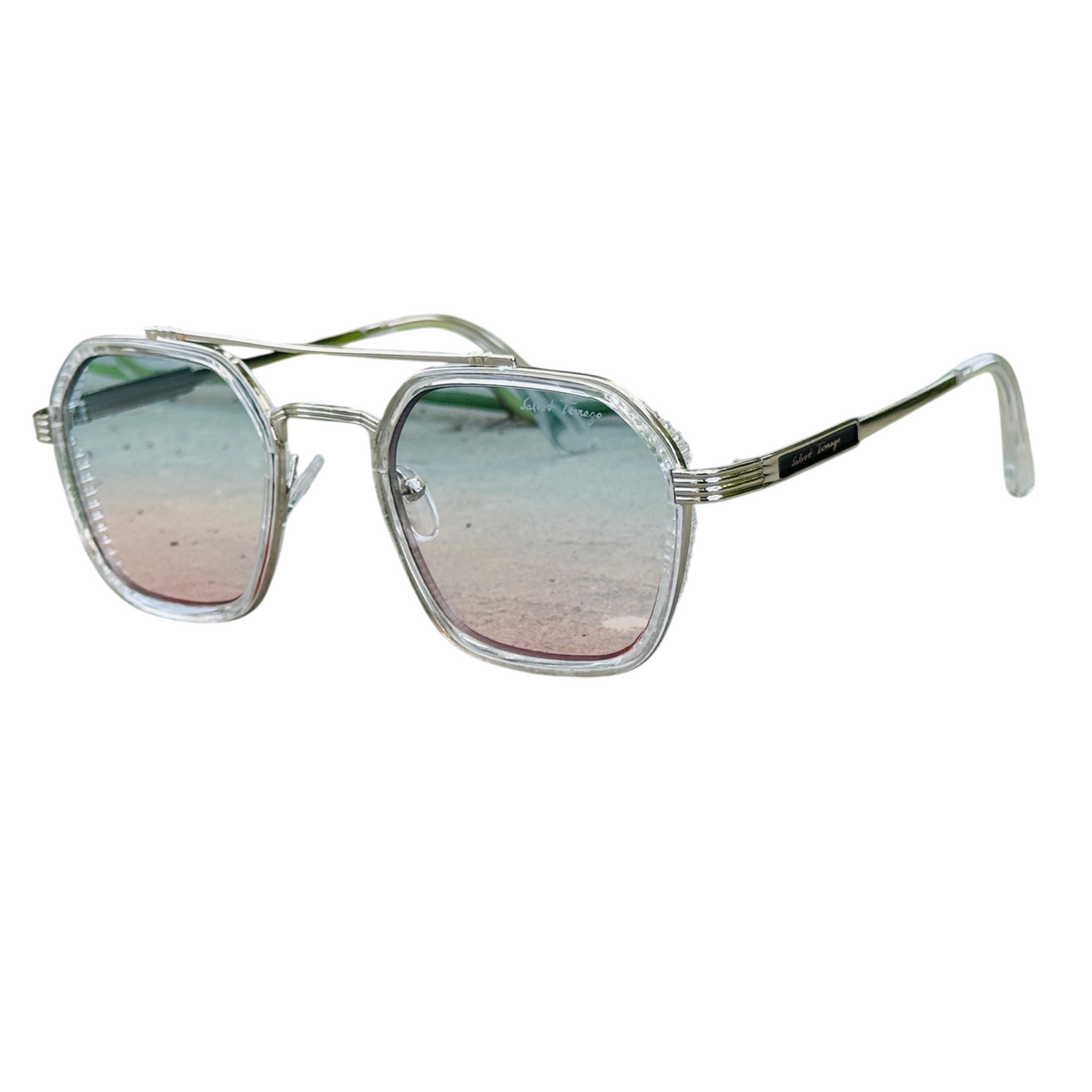 Ferragamo – 5600 – 56 – Silver Multi –- Metal – Sunglasses – Unisex