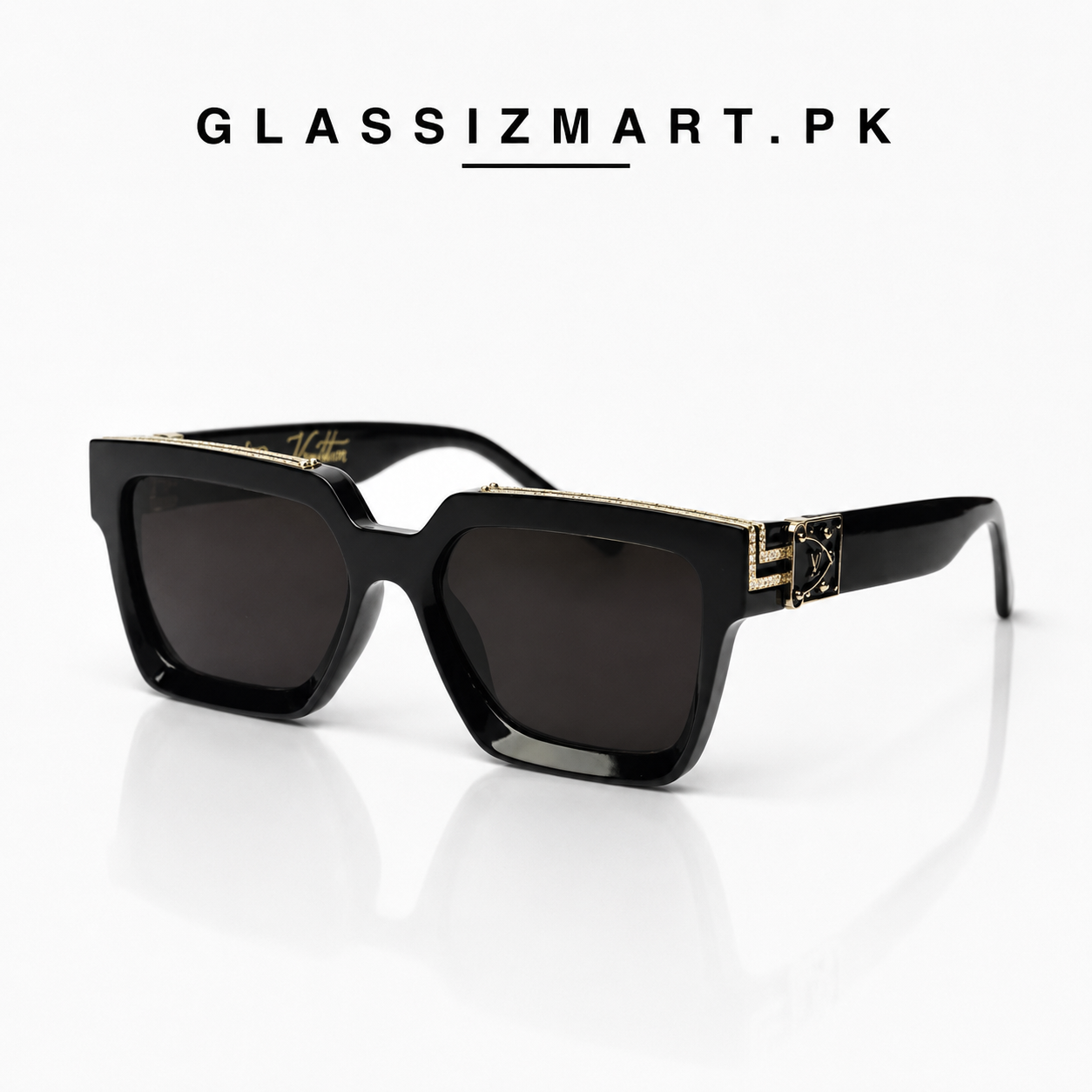 Louis Vuitton – Millionaire – 58 - Black – Acetate  – Sunglasses - Unisex